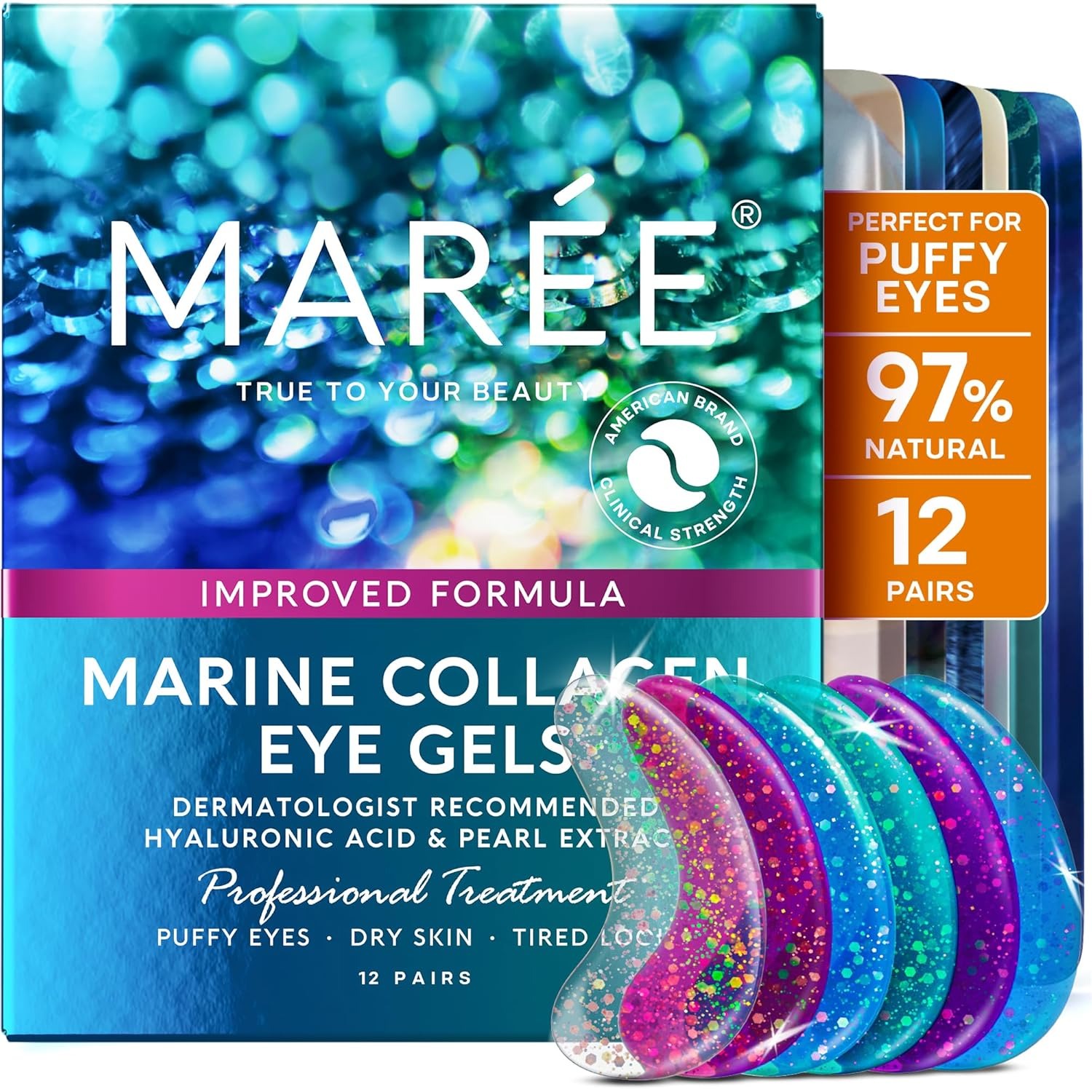 MAREE Eye Gels - Under Eye Patches for Puffy Eyes