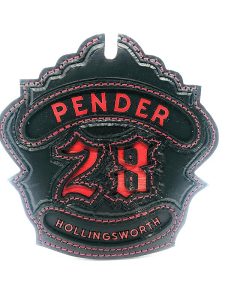 Custom Leather Fire Helmet Shield – Front for Firefighters Helmet – Perfect Gift for Firefighters