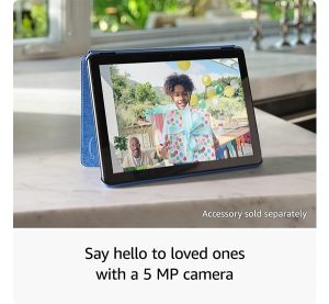 Amazon Fire HD 10 tablet (newest model) built for relaxation, 10.1″ vibrant Full HD screen, octa-core processor, 3 GB RAM, 32 GB, Black,