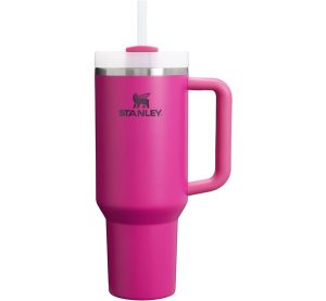 Stanley Quencher H2.0 Tumbler with Handle and Straw 40 oz | Flowstate 3-Position Lid | Cup Holder Compatible for Travel | Insulated Stainless Steel Cup | BPA-Free | Cream 2.0