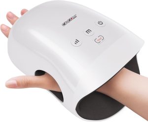 CINCOM Hand Massager – Cordless Hand Massager with Heat and Compression for Arthritis and Carpal Tunnel(FSA or HSA Eligible) (White)