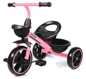 KRIDDO Tricycle for 2-5 Year Olds – Pink Toddler Trike With Gift for 24 Month to 4 Year Old Girls