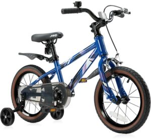 JMMD Kids Bike for Ages 4-12 Years Old Boys Girls, 14 16 18 Inch Kids Bike with Training Wheels & Kickstand, Kids Bicycle for Toddlers and Kids with Handbrake