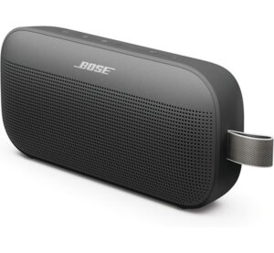 Bose SoundLink Flex Portable Bluetooth Speaker (2nd Gen), Portable Outdoor Speaker with Hi-Fi Audio, Up to 12 Hours Battery Life, Waterproof and Dustproof, Black