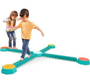 B. Toys ? Balance Beam for Kids ? Interlocking Balancing Beams ? 5 Sensory Pads & 8 Beams ? Active Play for Toddlers, Kids ? 3 Years + ? Balance & Build Set