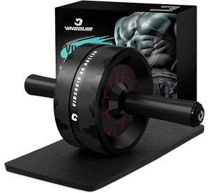 VINSGUIR Ab Roller Wheel, Abs & Core Workout Equipment for Home Gym with Knee Pad Accessories, Abdominal Wheel for Full-body Strength Training