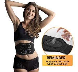 MarCoolTrip MZ ABS Stimulator,Ab Machine,Abdominal Toning Belt Workout Portable Ab Stimulator Home Office Fitness Workout Equipment for Abdomen Black