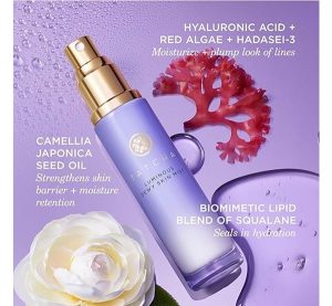 Tatcha Luminous Dewy Skin Mist | 2-in-1 Hydrator & Finishing Spray with Hyaluronic Acid for a Dewy Glow | 1.35 oz