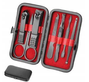 Manicure set Men Personal Care Tools Accessories Finger and Toe Nail Clippers Kit Professional Manicure Pedicure Kit With Travel Case