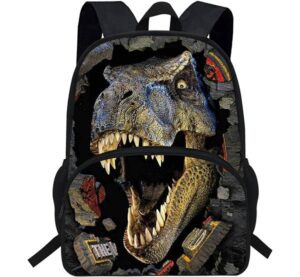 16inch Animals School Bag Dinosaur Backpack For Kids 5-7 Jurassic Bookbag Boys T rex Backpack (D946)