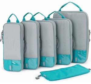 BAGSMART 6 Set/4 Set/2 Set Compression Packing Cubes for Travel, Lightweight Vacation Travel Essentials, Travel Accessories for Suitcase Organizer Bags Set, Durable Luggage Organizer Travel Bags