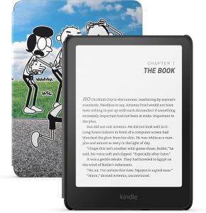 All-new Amazon Kindle Paperwhite Kids (16 GB) ? Larger 7″ glare-free display. Kids read an average of 1+ hour per day with Kindle ? Diary of a Wimpy Kid