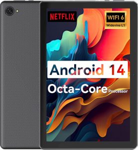 Tablet,10.1″ Android Tablet with Octa-core Processor 10GB RAM 128GB ROM HD IPS Touchscreen 8H Battery, Wi-Fi 6, BT 5.0, Dual Camera, Google Tablets 2025