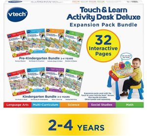 VTech Activity Desk 4-in-1 Pre-Kindergarten Expansion Pack Bundle for Age 2-4